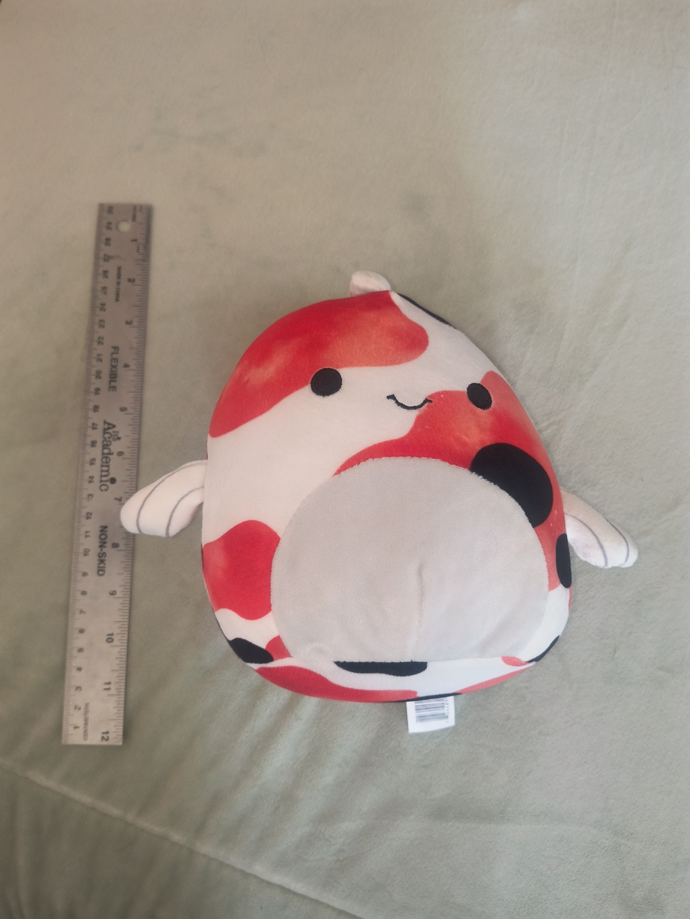 Squishmallows Koi Fish Plush - White, Red, Black